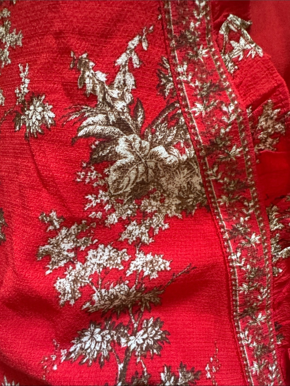 Max Studio Red Floral Dress - Picture 4 of 4